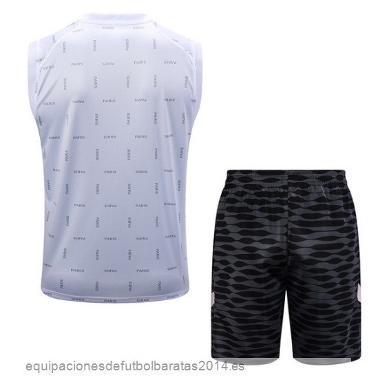 Nuevo Entrenamiento Sin Mangas Conjunto Completo Paris Saint Germain 23/24 Blanco Negro Rosa Baratas